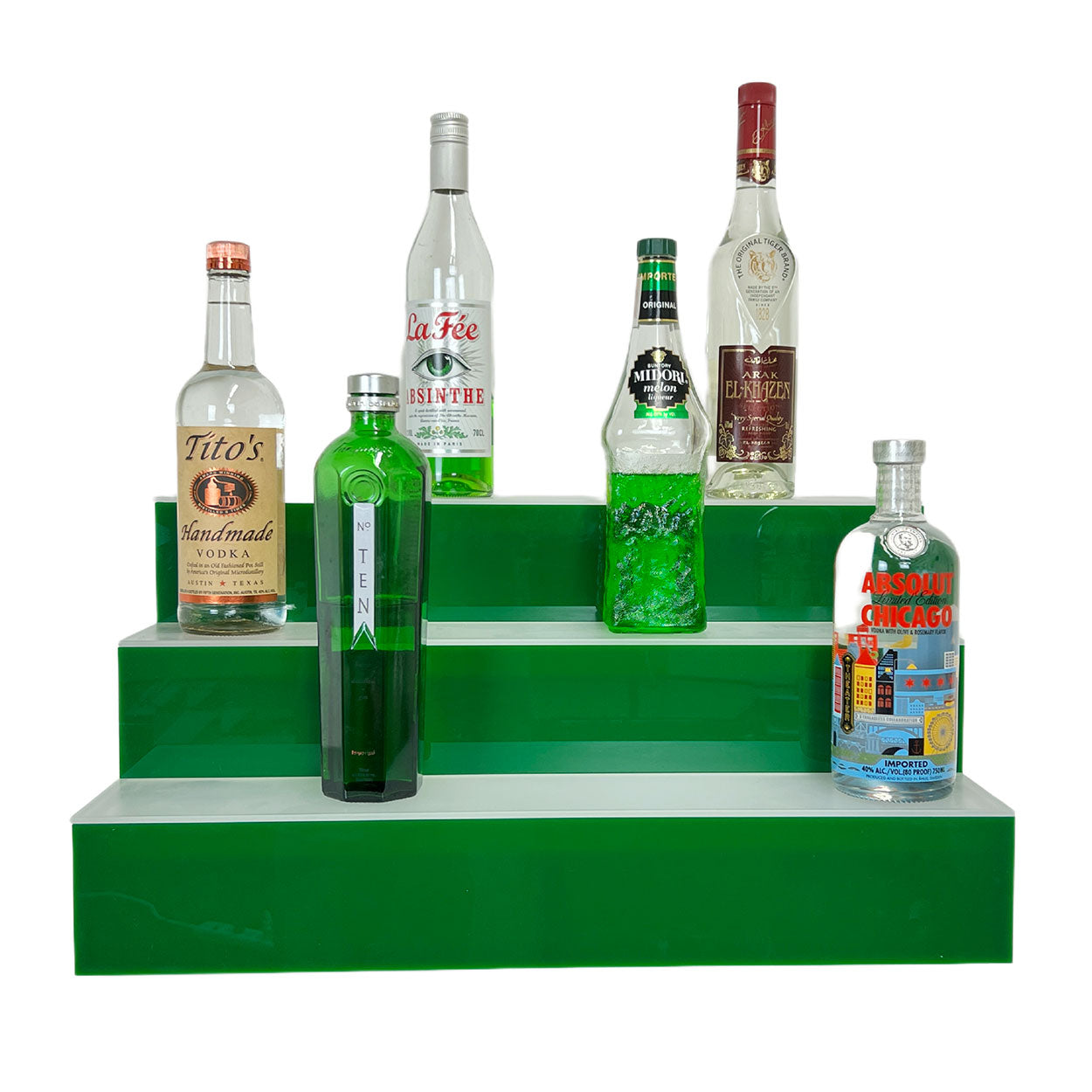 Armana 3-Tier LED Liquor Shelf Display