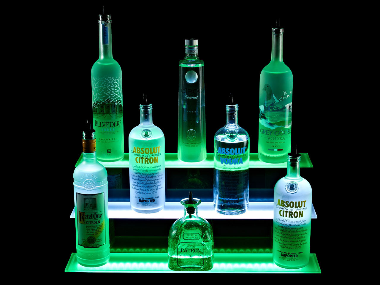 Armana 3-Tier LED Liquor Shelf Display