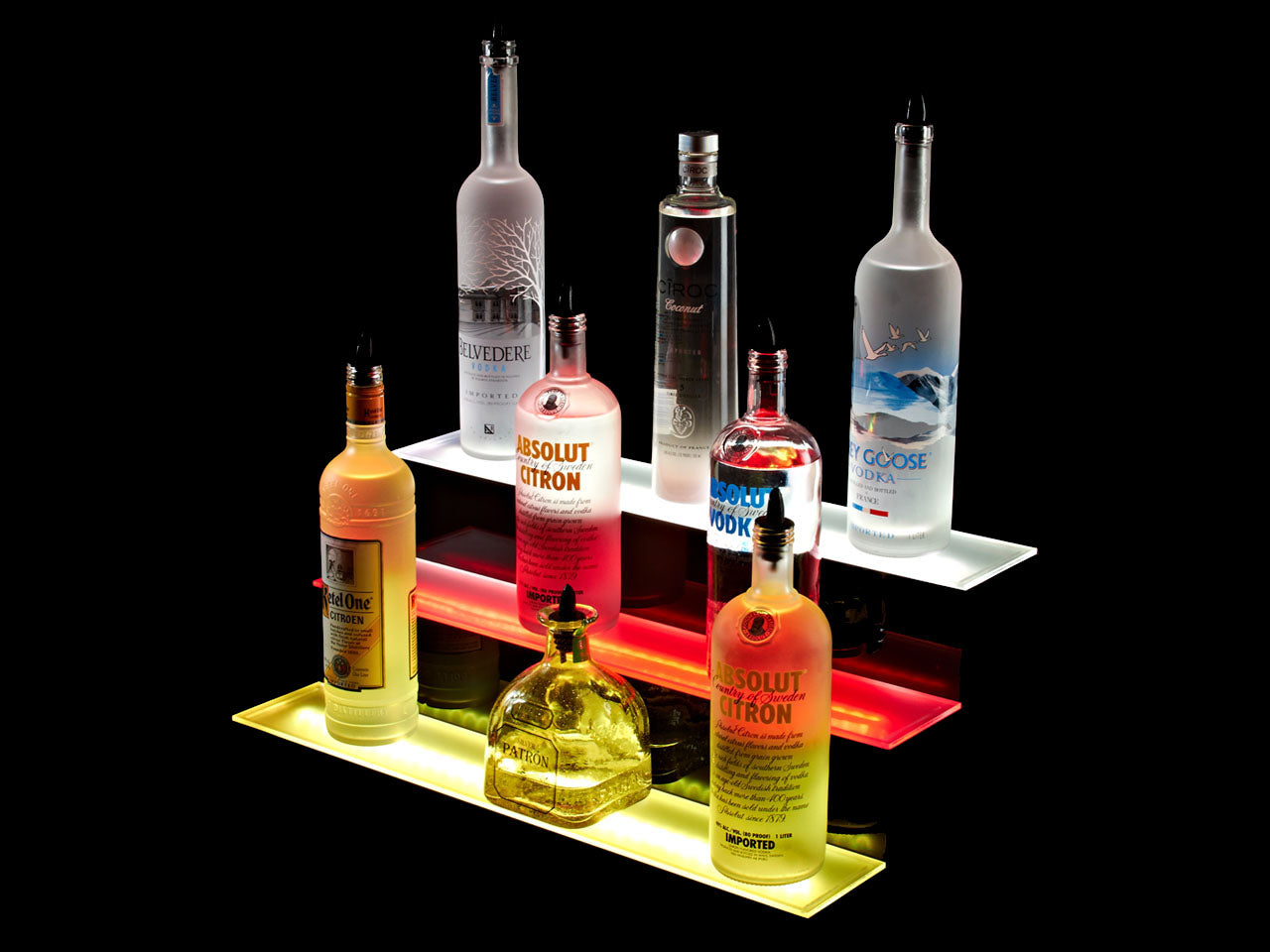 Armana 3-Tier LED Liquor Shelf Display
