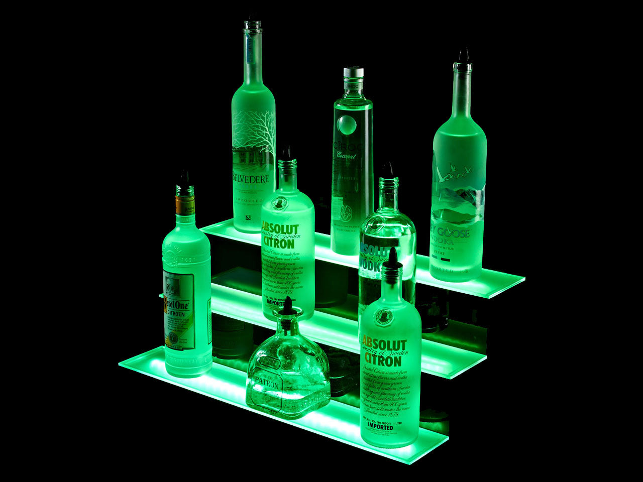 Armana 3-Tier LED Liquor Shelf Display