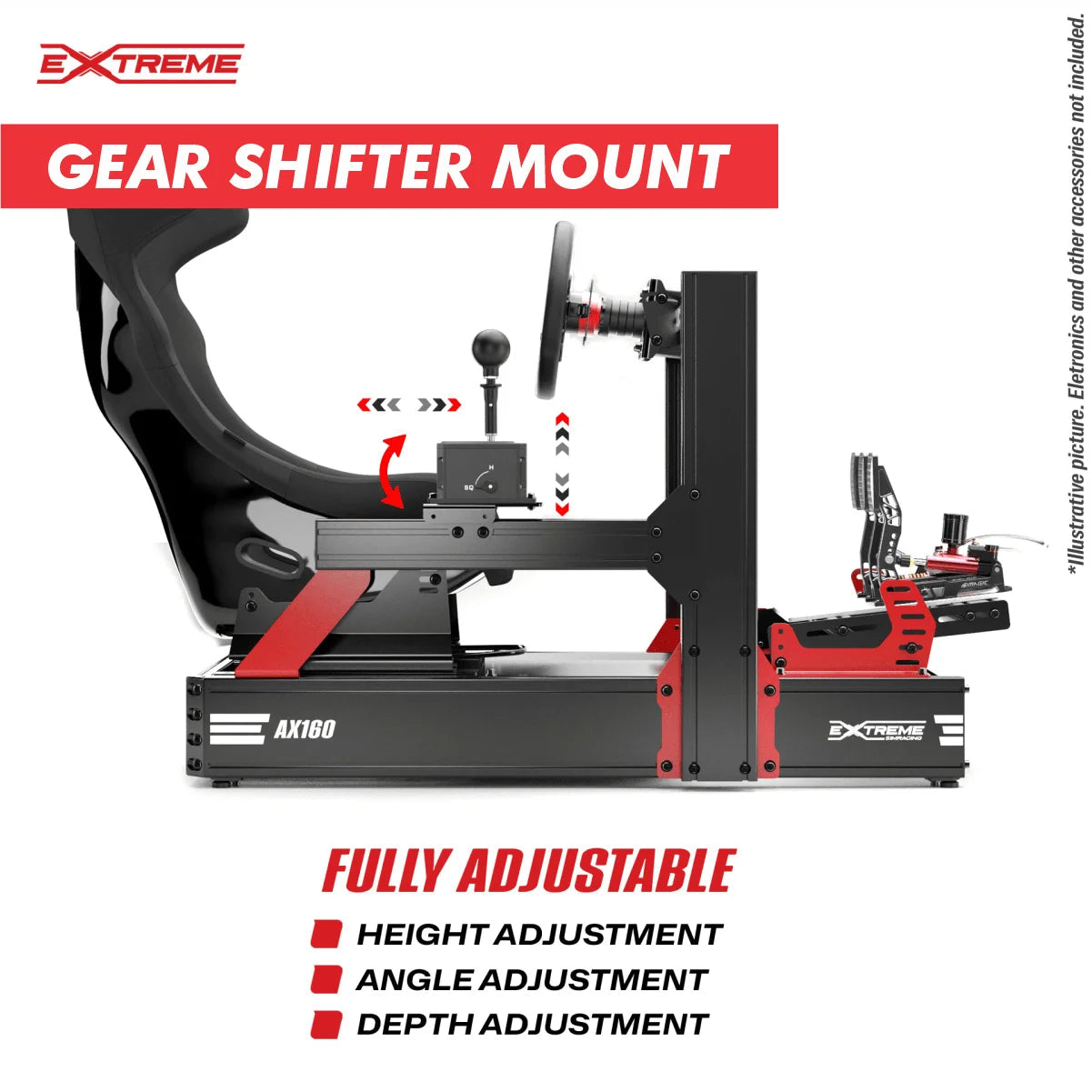 Extreme Simracing AX160 Aluminum Profile Simulator Sim Racing Rig