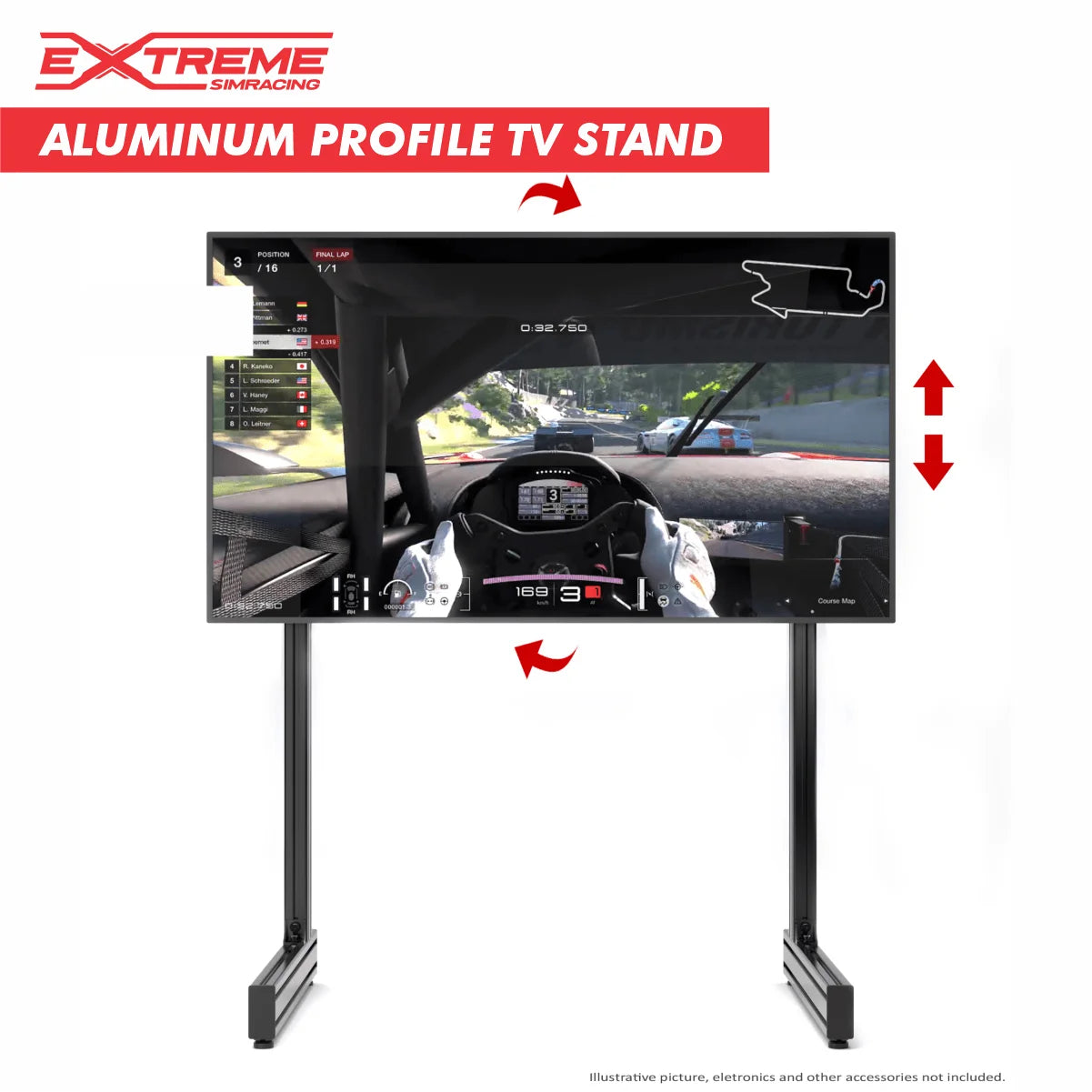 Extreme Simracing AX160 Aluminum Profile Simulator Sim Racing Rig