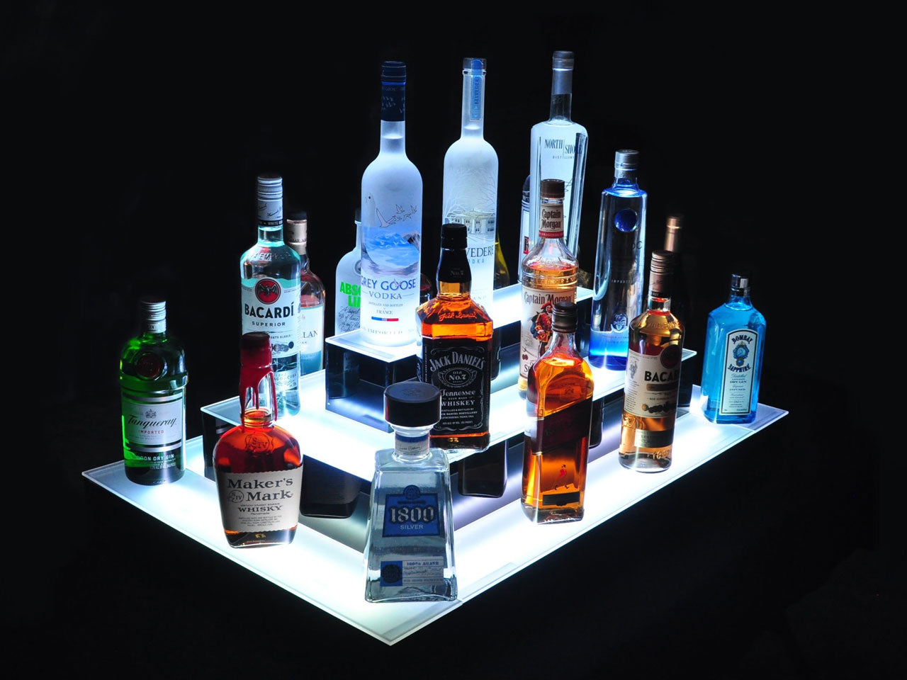 Armana Island 3-Tier LED Shelf Display