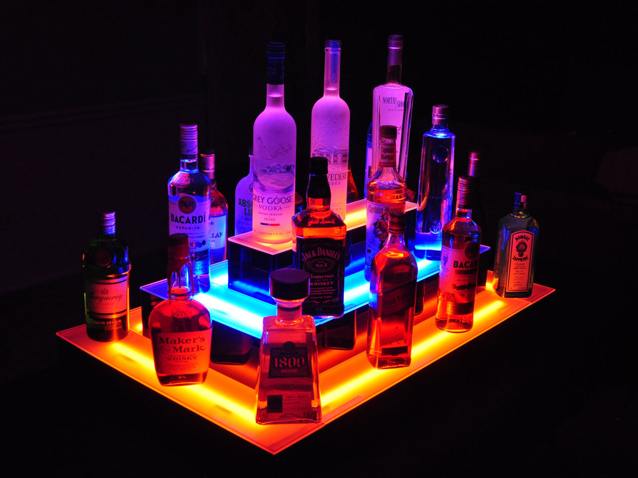 Armana Island 3-Tier LED Shelf Display