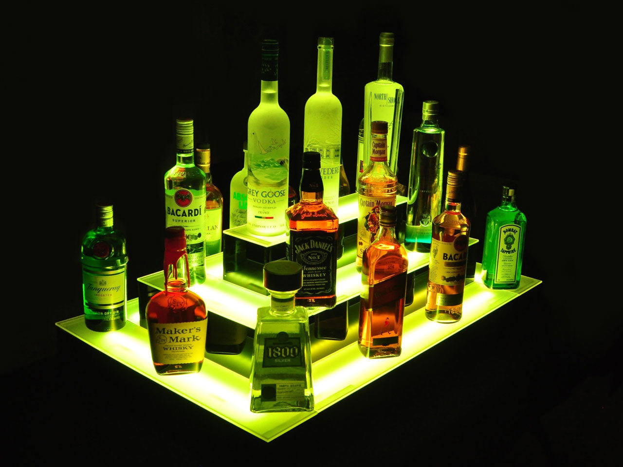 Armana Island 3-Tier LED Shelf Display