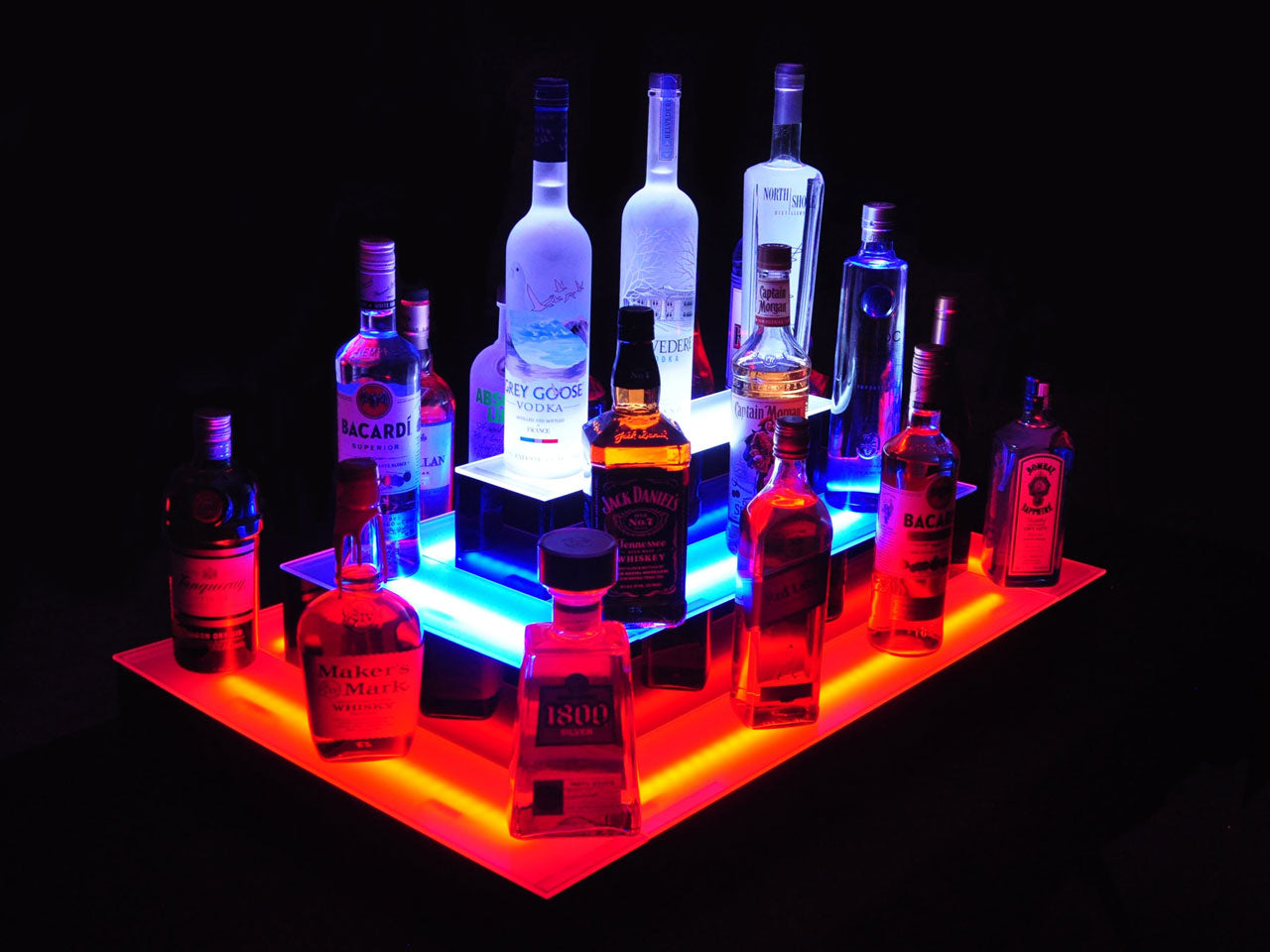 Armana Island 3-Tier LED Shelf Display