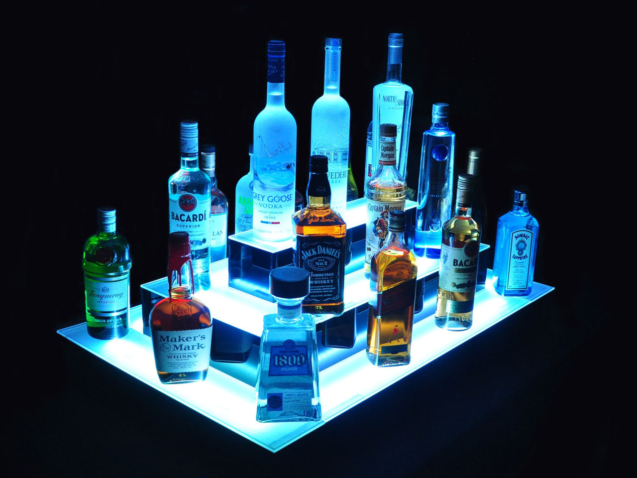 Armana Island 3-Tier LED Shelf Display