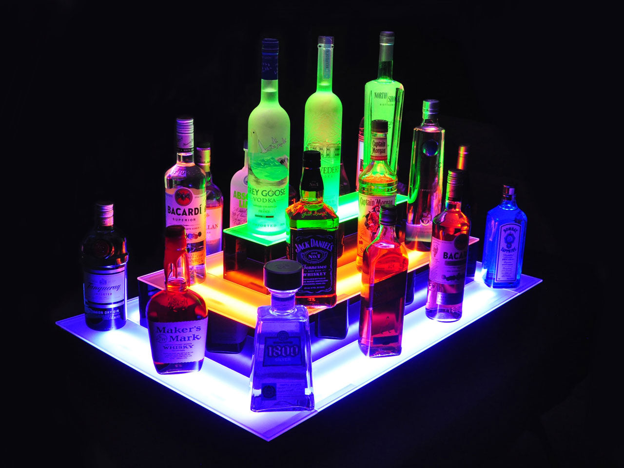 Armana Island 3-Tier LED Shelf Display