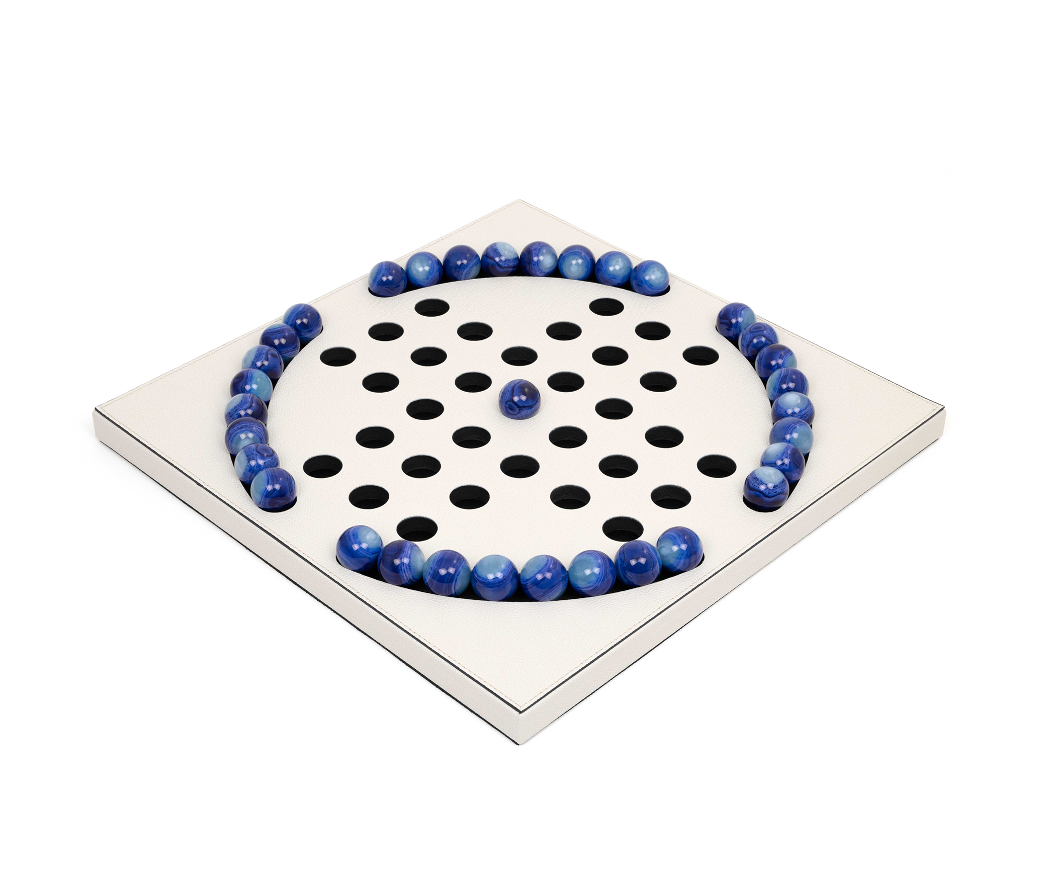 Pinetti Peg Solitaire with Blue Pawns