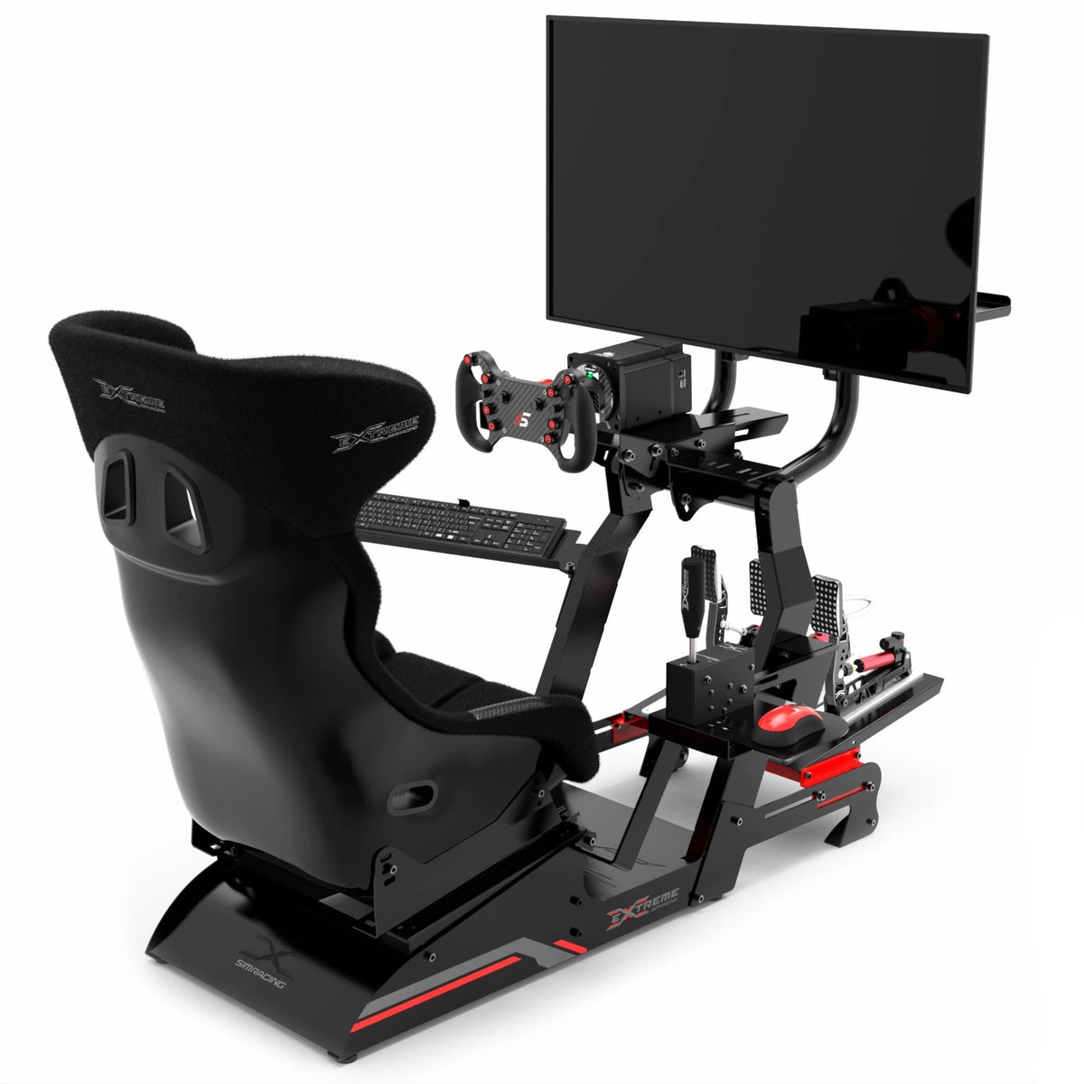 Sim Racing Emersive Cockpit Extreme Simracing SIM RACING COCKPIT P1 3.0 – FULL ACCESSORIES EDITION ...