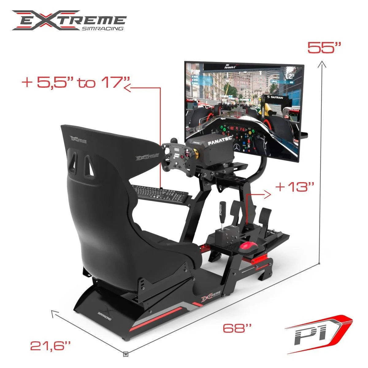 Extreme Simracing SIM RACING COCKPIT P1 3.0 – FULL ACCESSORIES EDITION