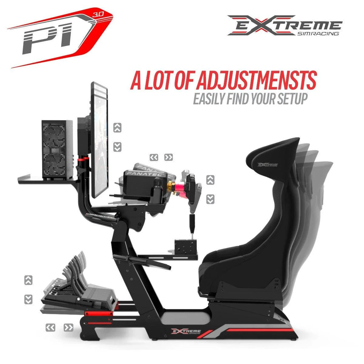 Extreme Simracing SIM RACING COCKPIT P1 3.0 – FULL ACCESSORIES EDITION