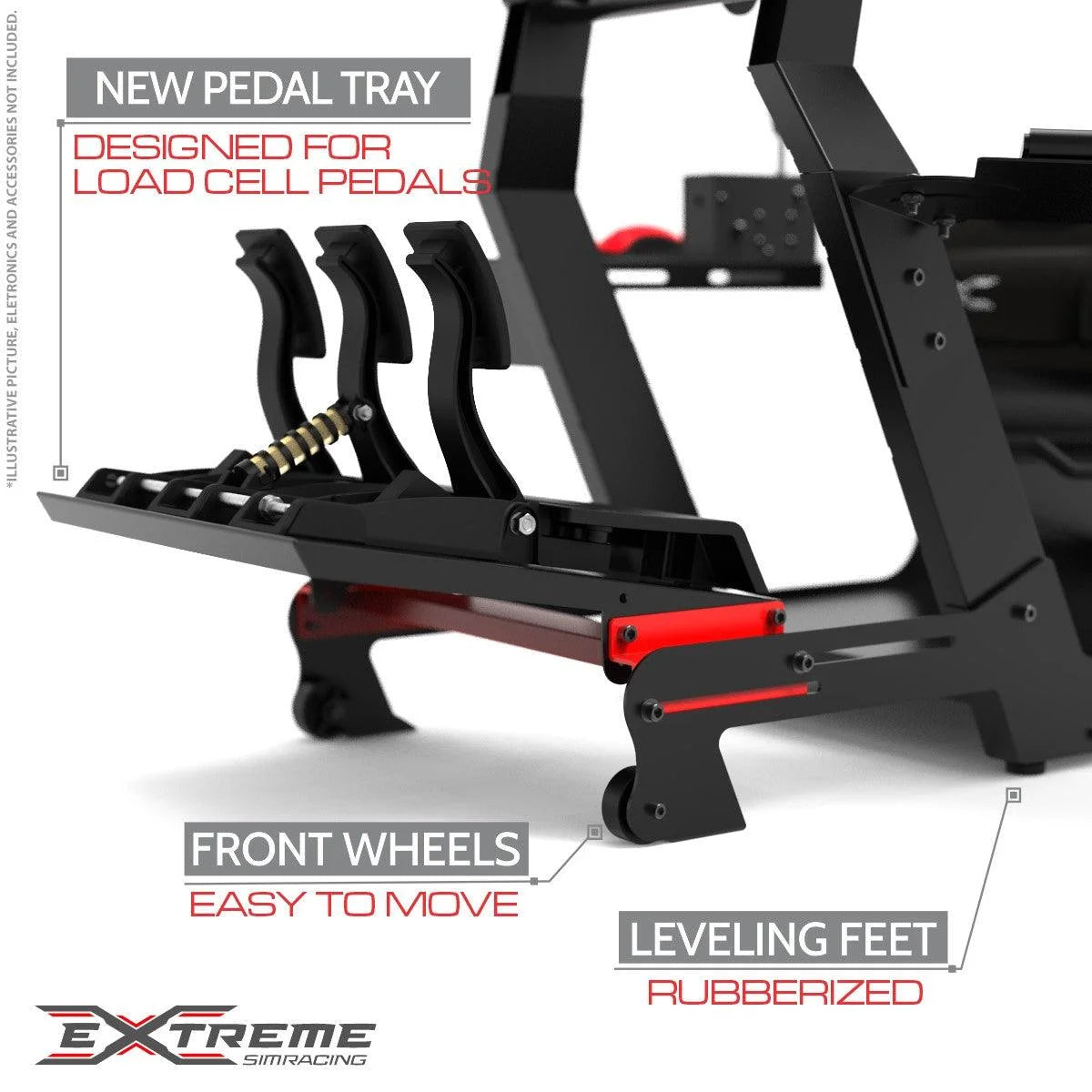 Extreme Simracing SIM RACING COCKPIT XT PREMIUM 3.0 – FULL ACCESSORIES EDITION (BLACK/BLACK)