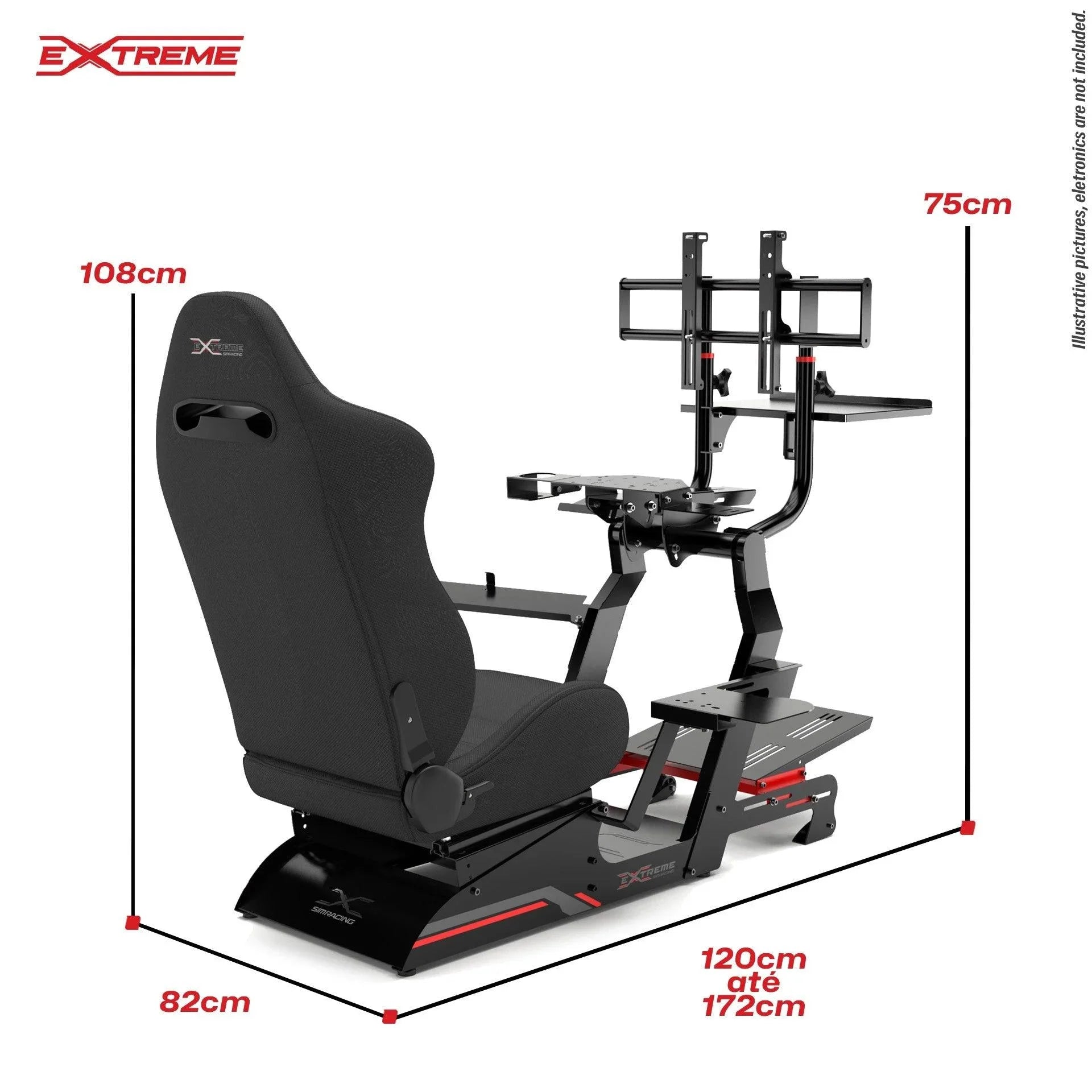 Extreme Simracing SIM RACING COCKPIT XT PREMIUM LITE 3.0 – FULL ACCESSORIES EDITION