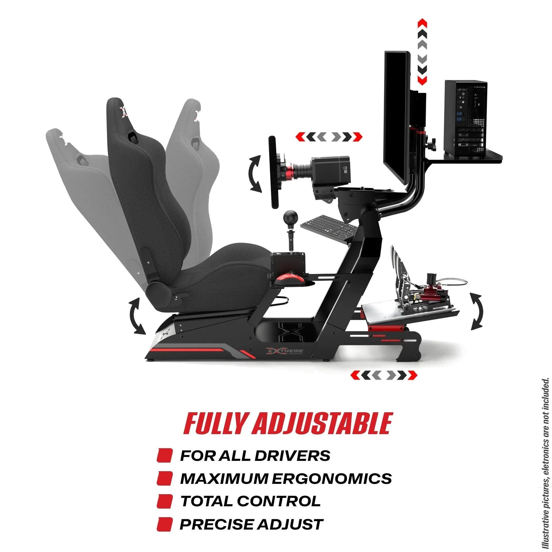 Extreme Simracing SIM RACING COCKPIT XT PREMIUM LITE 3.0 – FULL ACCESSORIES EDITION