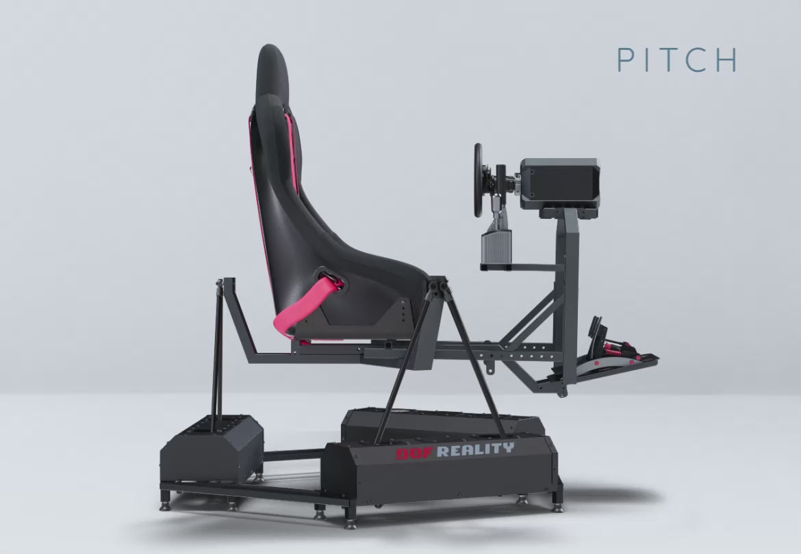 Load video: DOF Reality® H6 Motion Racing Rig – 6-Axis HERO (Ready-to-Play Platform)