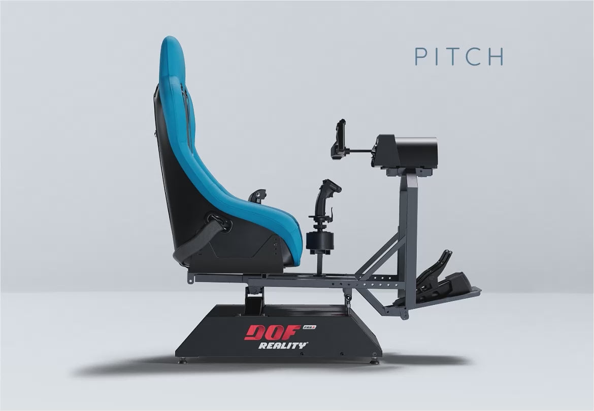 Load video: DOF Reality® P2 Motion Flight Simulator – 2-Axis PRO (Ready-to-Play Platform)
