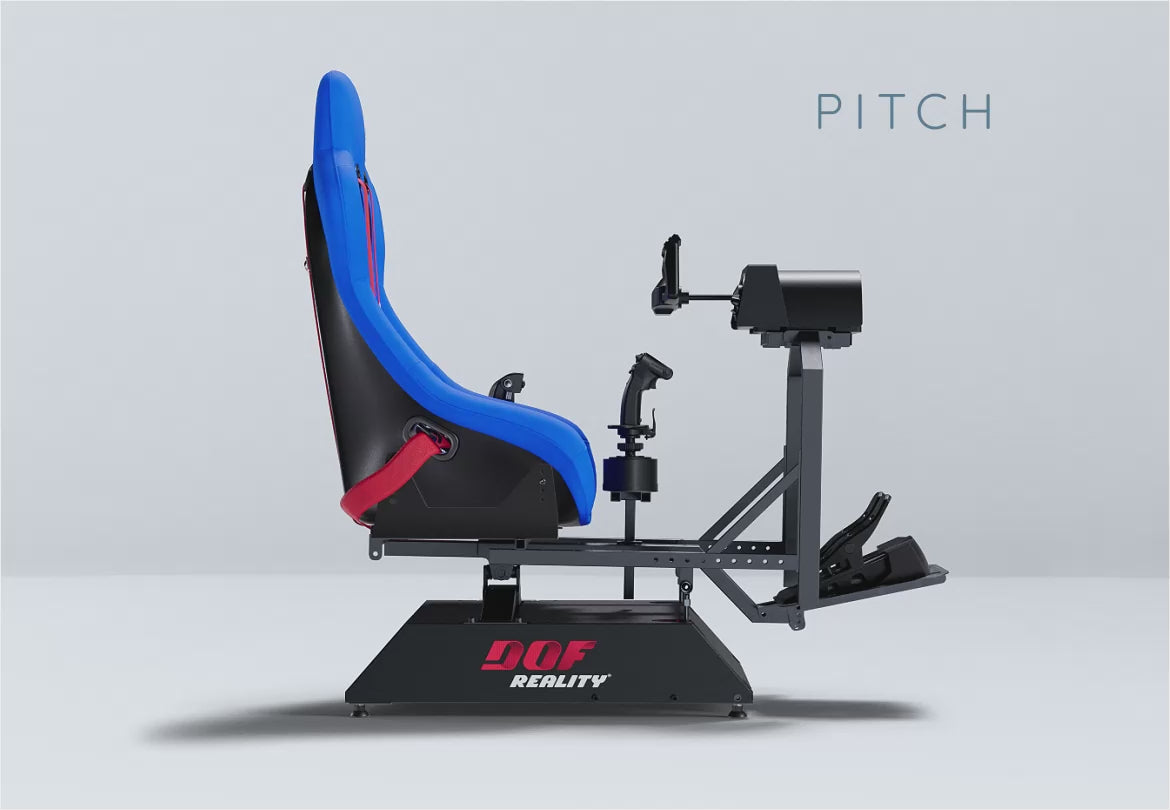 Load video: DOF Reality® H2 Motion Flight Simulator – 2-Axis HERO (Ready-to-Play Platform)