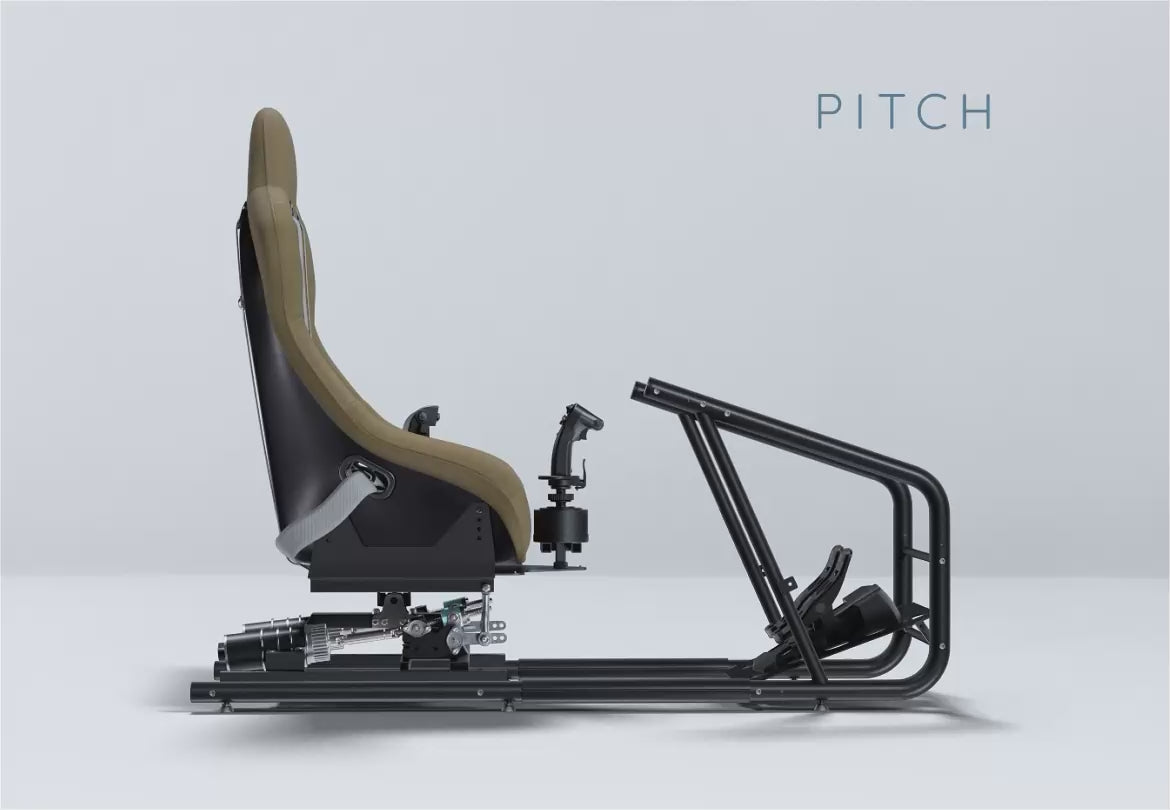 Load video: DOF Reality® M2 Motion Helicopter Cockpit – 2-Axis MOVER (Ready-to-Play Platform)