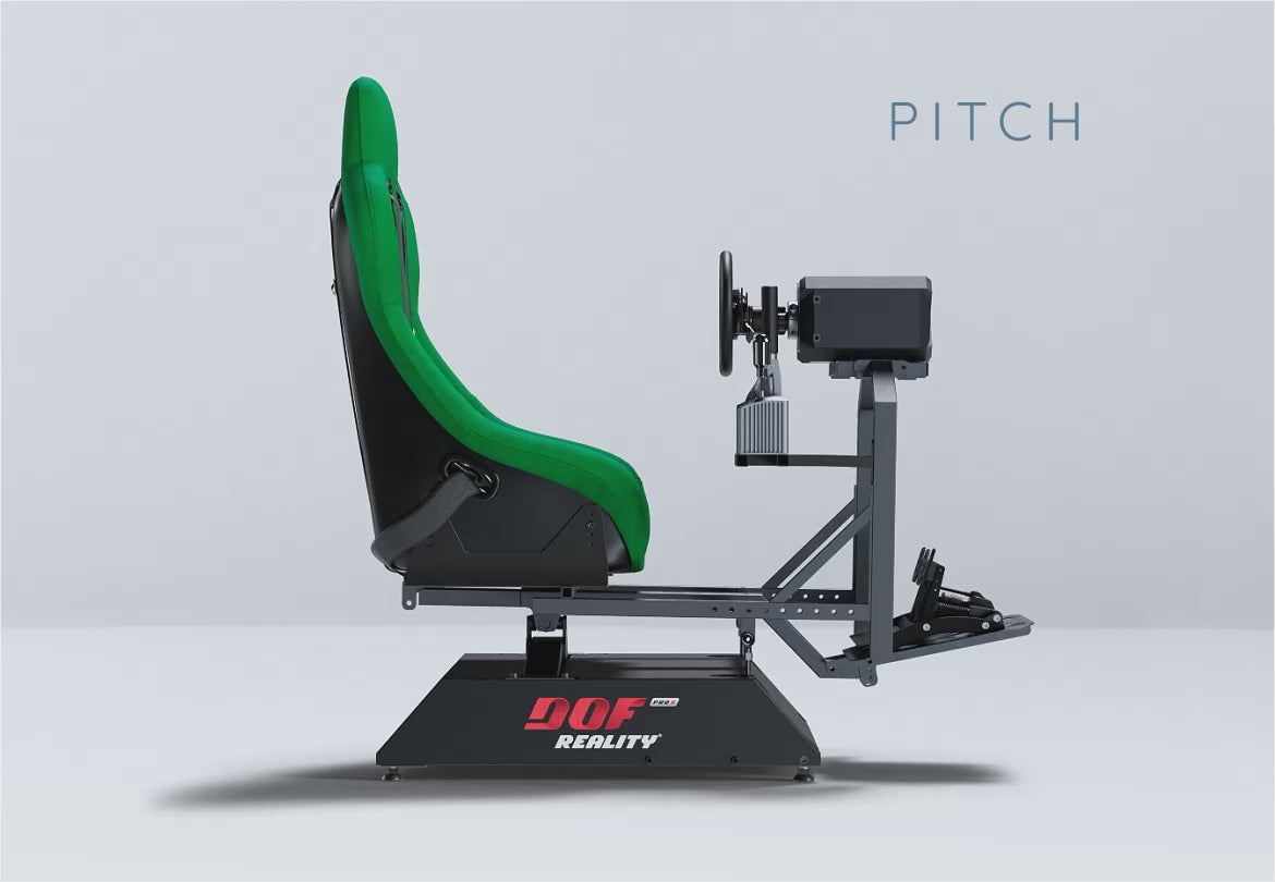 Load video: DOF Reality® P2 Motion Racing Rig – 2-Axis PRO (Ready-to-Play Platform)