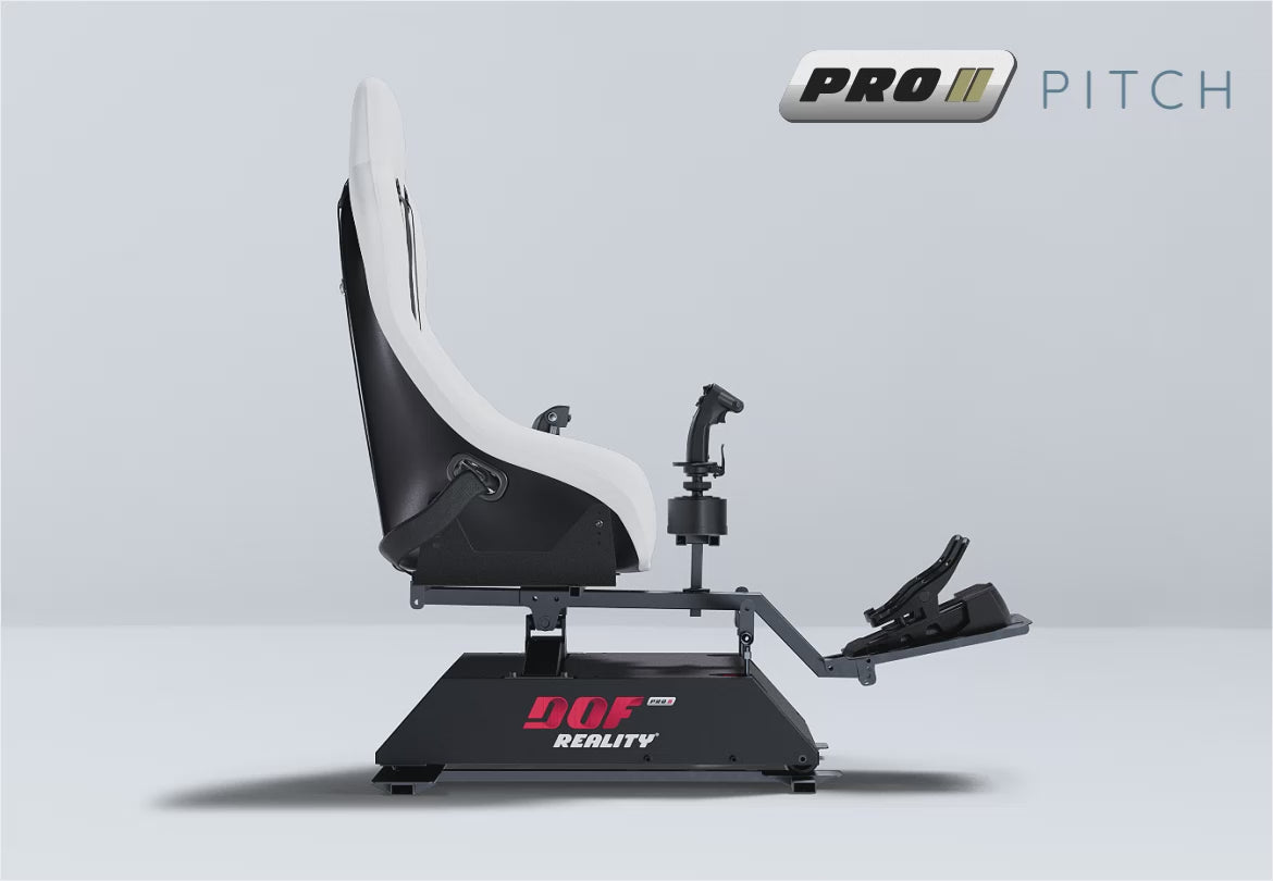 Load video: DOF Reality® P3 Motion Heli Cockpit – 3-Axis PRO (Ready-to-Play Platform)