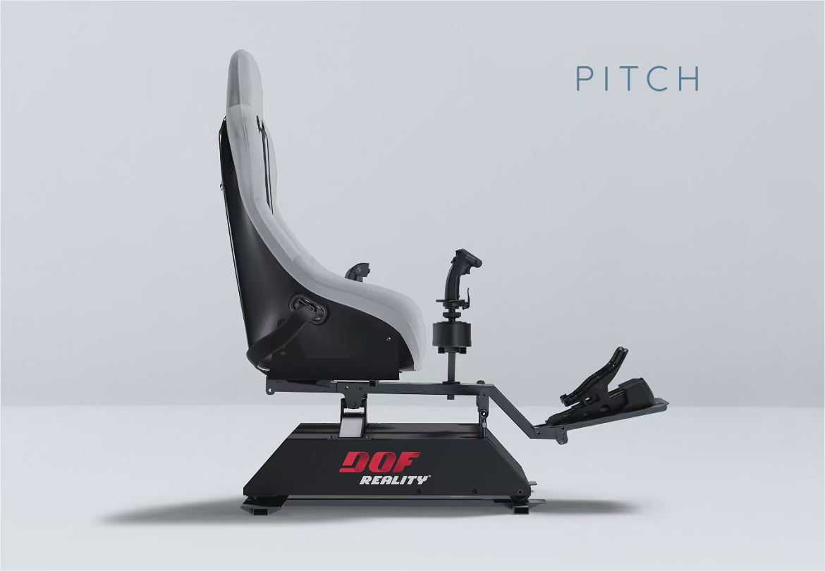 Load video: DOF Reality® H3 Motion Helicopter Cockpit – 3-Axis HERO (Ready-to-Play Platform)