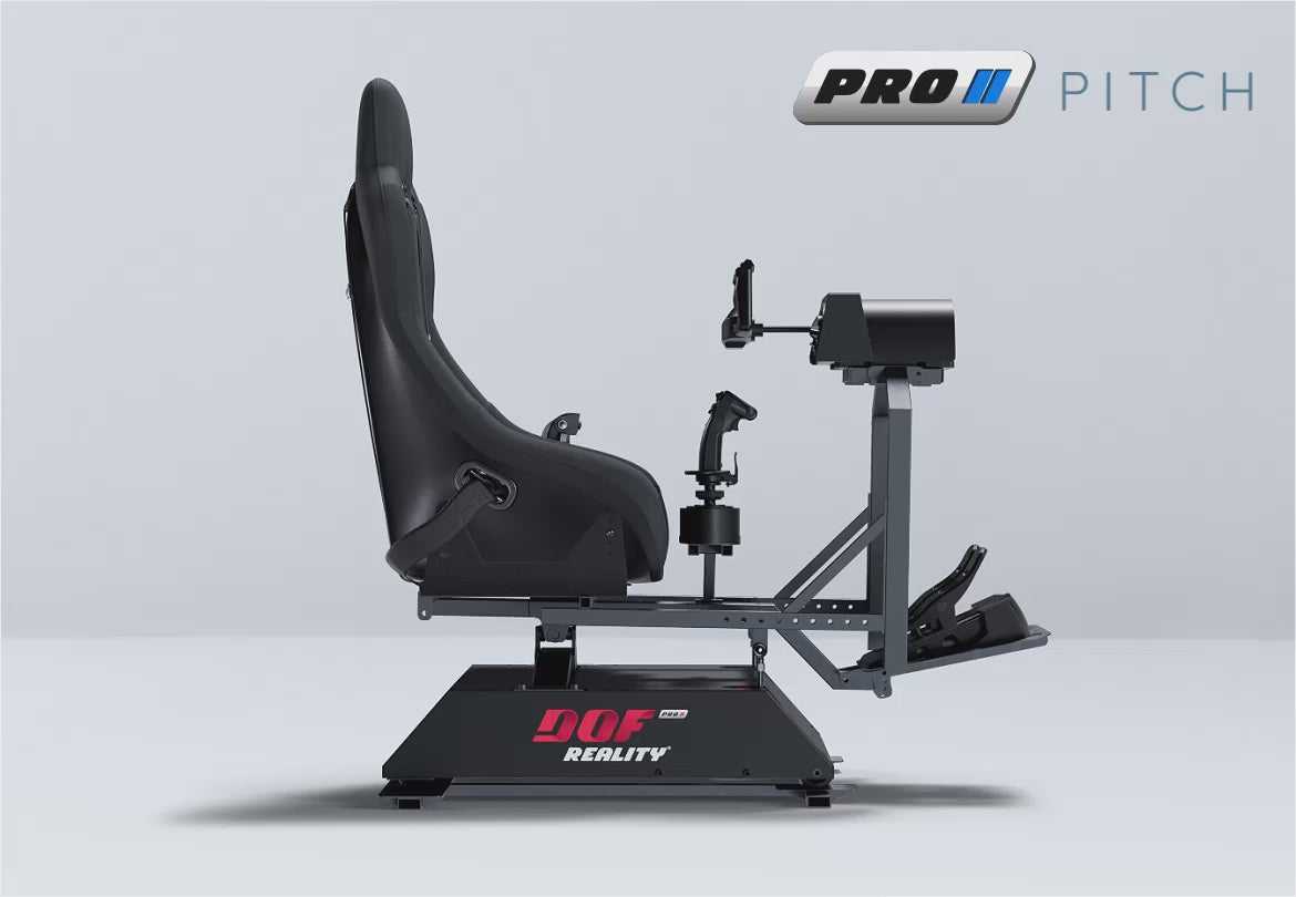 Load video: DOF Reality® P3 Motion Flight Sim – 3-Axis PRO (Ready-to-Play Platform)