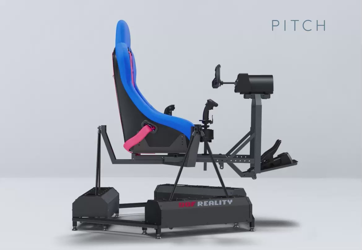 Load video: DOF Reality® H6 Motion Flight Simulator – 6-Axis HERO (Ready-to-Play Platform)