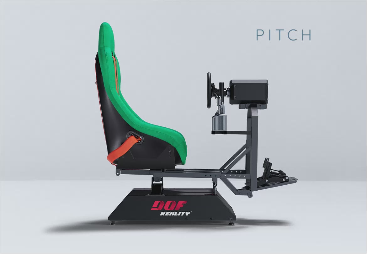 Load video: DOF Reality® H2 Motion Racing Rig – 2-Axis HERO (Ready-to-Play Platform)