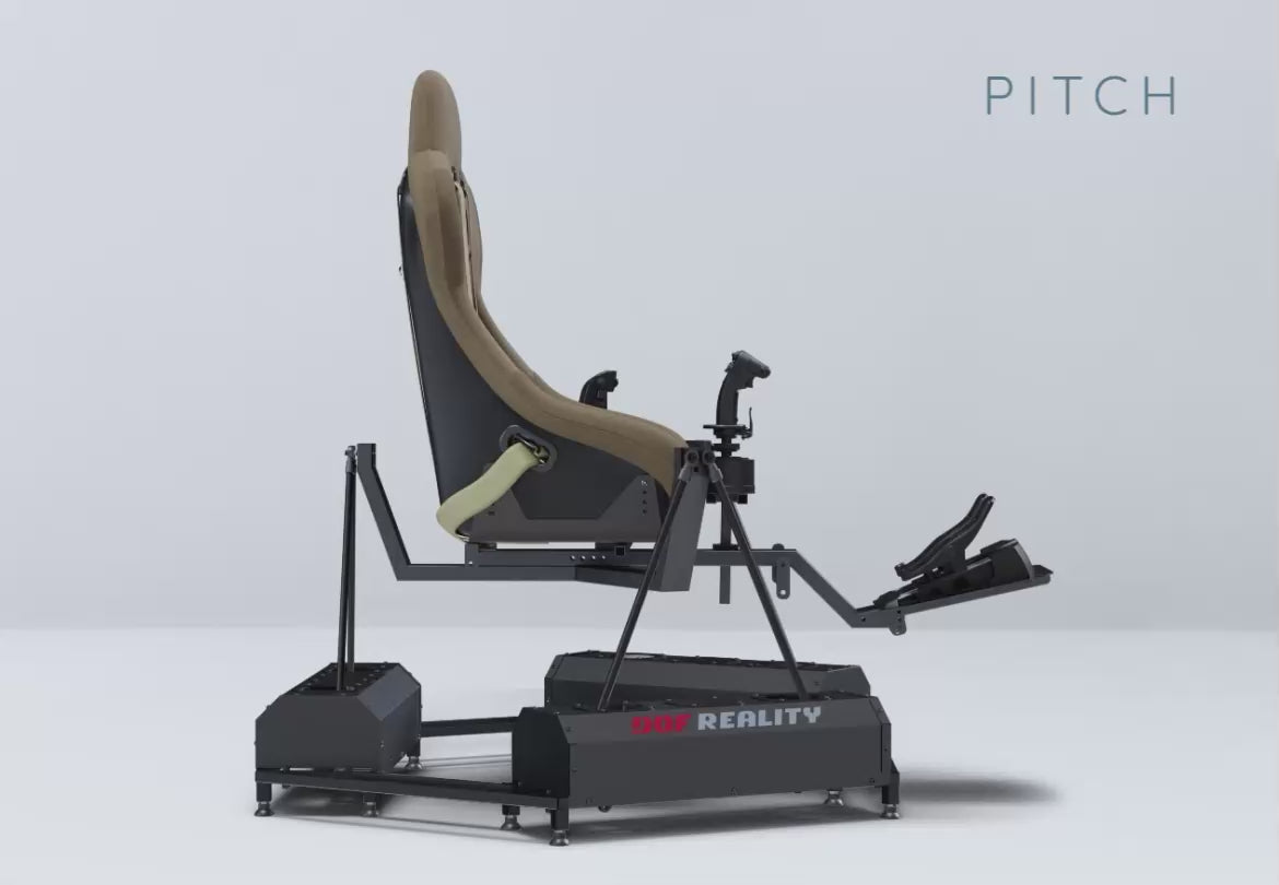 Load video: DOF Reality® H6 Motion Helicopter Cockpit – 6-Axis HERO (Ready-to-Play Platform)